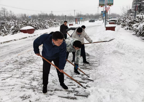 市產(chǎn)投集團組織全體員工掃雪除冰(圖2)